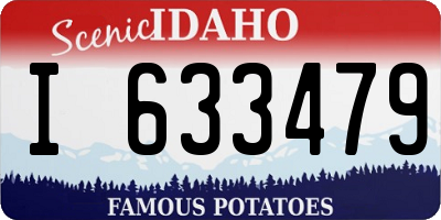 ID license plate I633479