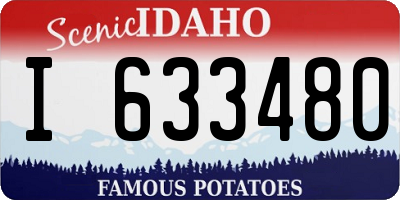 ID license plate I633480