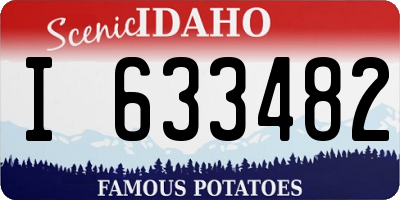 ID license plate I633482