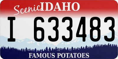 ID license plate I633483