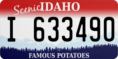 ID license plate I633490