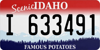 ID license plate I633491