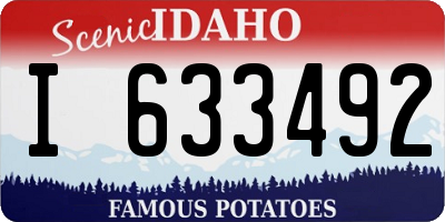 ID license plate I633492