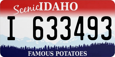 ID license plate I633493