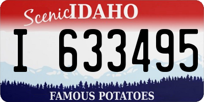 ID license plate I633495