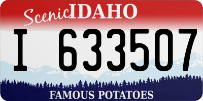 ID license plate I633507