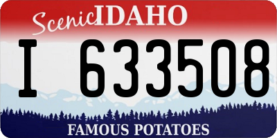 ID license plate I633508