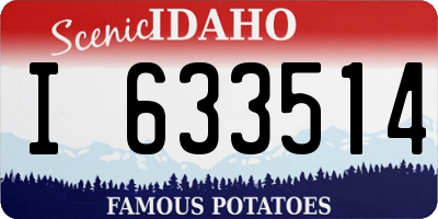ID license plate I633514