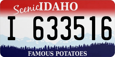 ID license plate I633516