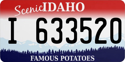 ID license plate I633520
