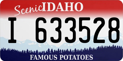 ID license plate I633528
