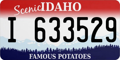 ID license plate I633529