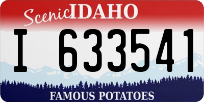 ID license plate I633541