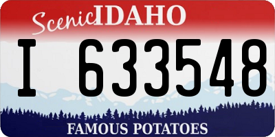 ID license plate I633548