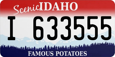 ID license plate I633555