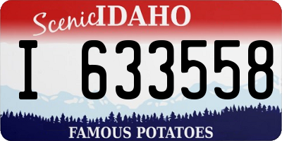ID license plate I633558
