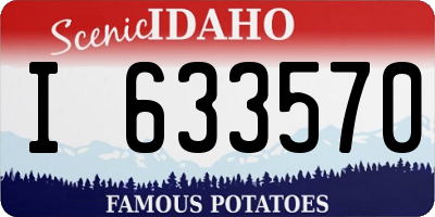 ID license plate I633570