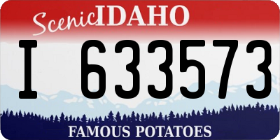 ID license plate I633573
