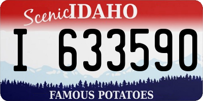 ID license plate I633590