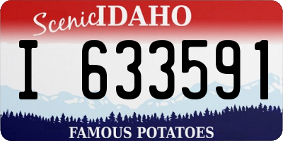 ID license plate I633591
