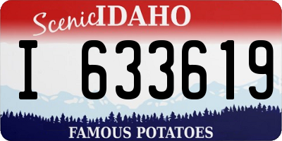 ID license plate I633619