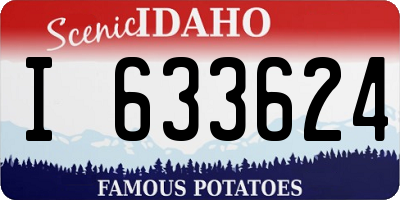 ID license plate I633624