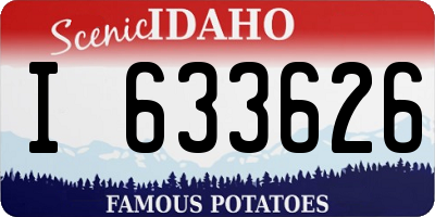 ID license plate I633626
