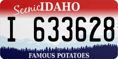 ID license plate I633628