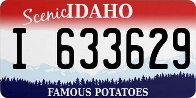 ID license plate I633629
