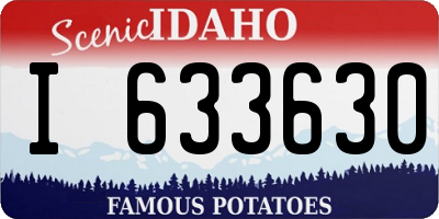 ID license plate I633630