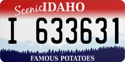 ID license plate I633631
