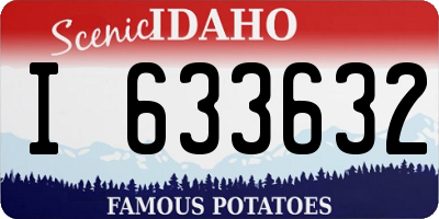 ID license plate I633632