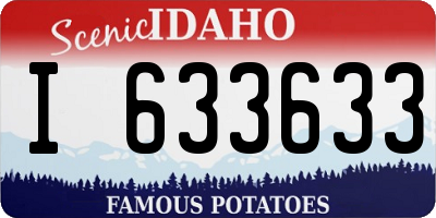 ID license plate I633633