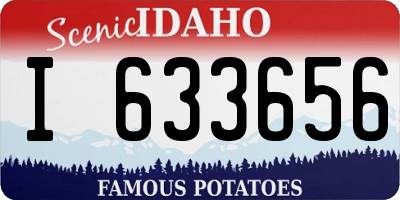 ID license plate I633656