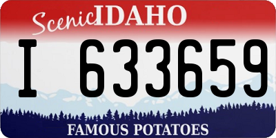 ID license plate I633659