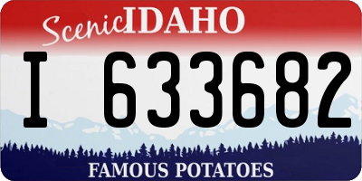 ID license plate I633682