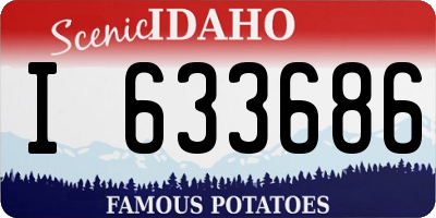 ID license plate I633686