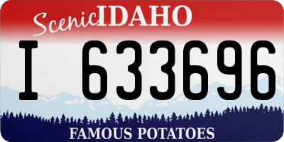 ID license plate I633696