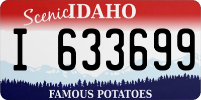 ID license plate I633699