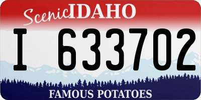 ID license plate I633702