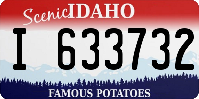 ID license plate I633732