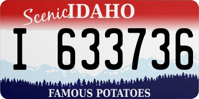 ID license plate I633736