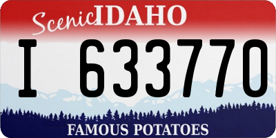 ID license plate I633770