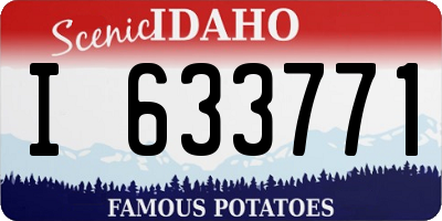 ID license plate I633771
