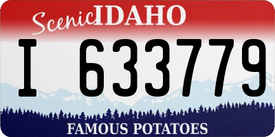 ID license plate I633779