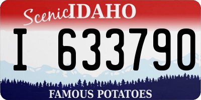ID license plate I633790