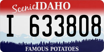 ID license plate I633808