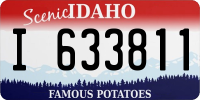 ID license plate I633811