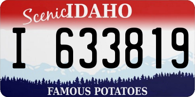 ID license plate I633819