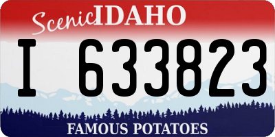 ID license plate I633823